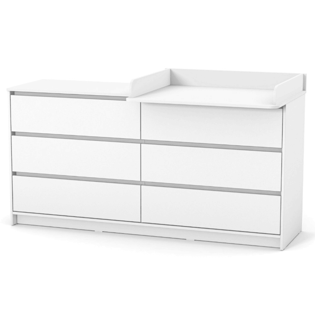 Dětská komoda Lovitto Gekko Kids, 175x51x87cm, Bílá